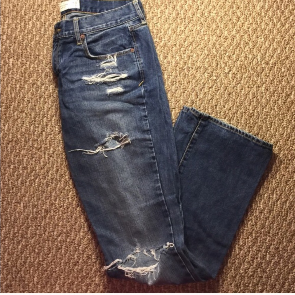 Destroyed A&F jeans